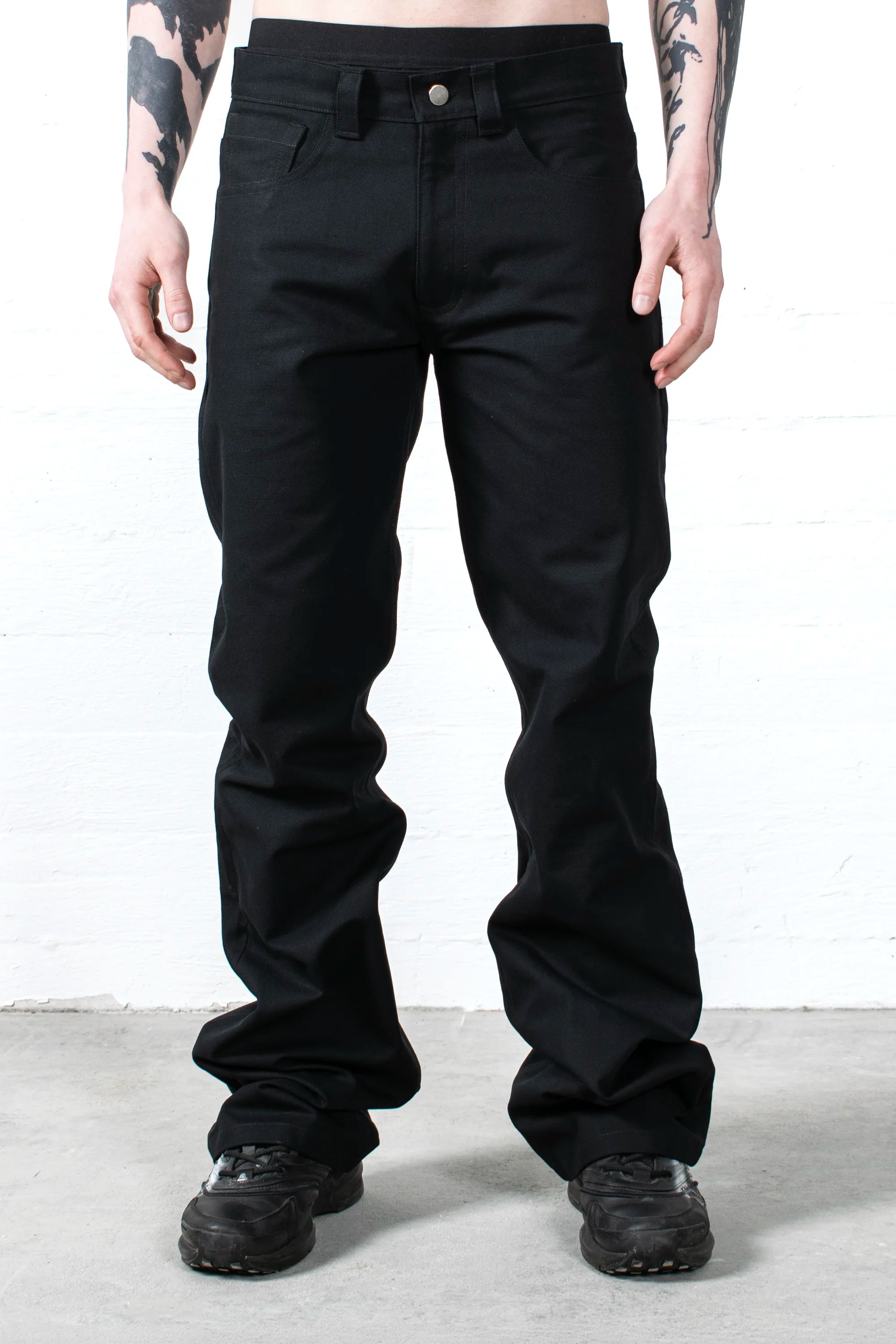 STACKED CANVAS PANTS