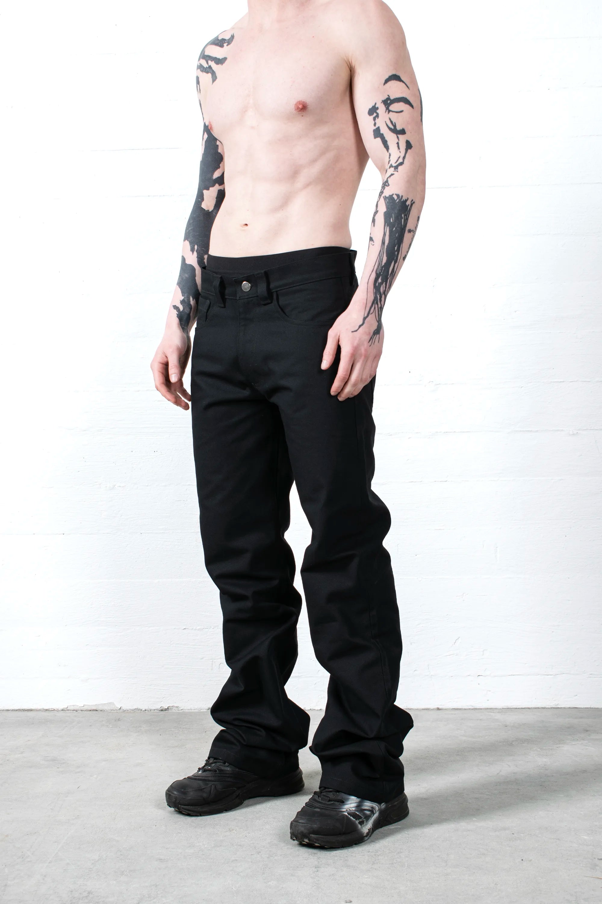 STACKED CANVAS PANTS