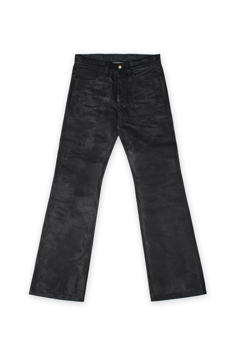 COATED STACKED JEANS