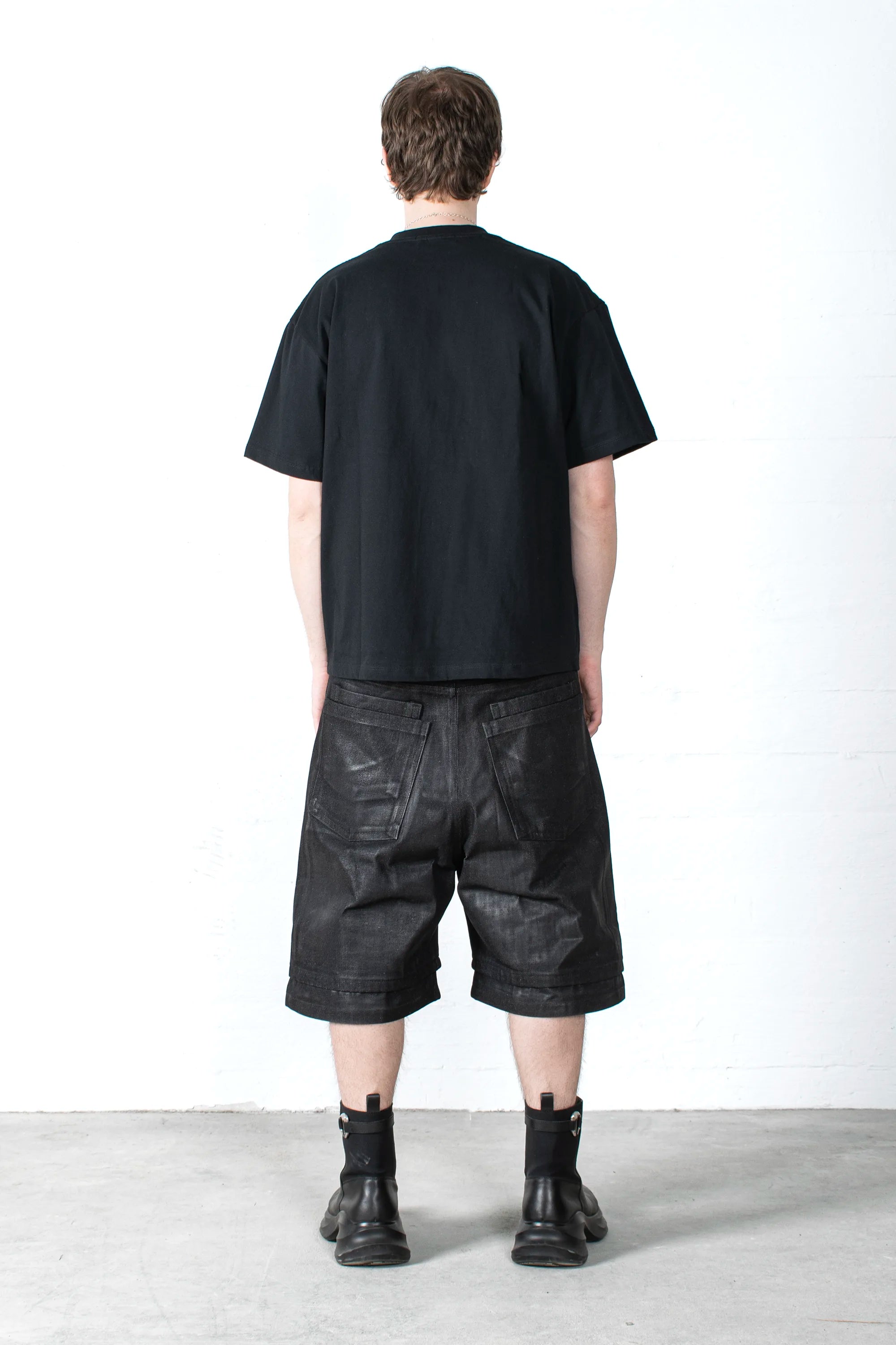 WAXED LAYERED SHORTS