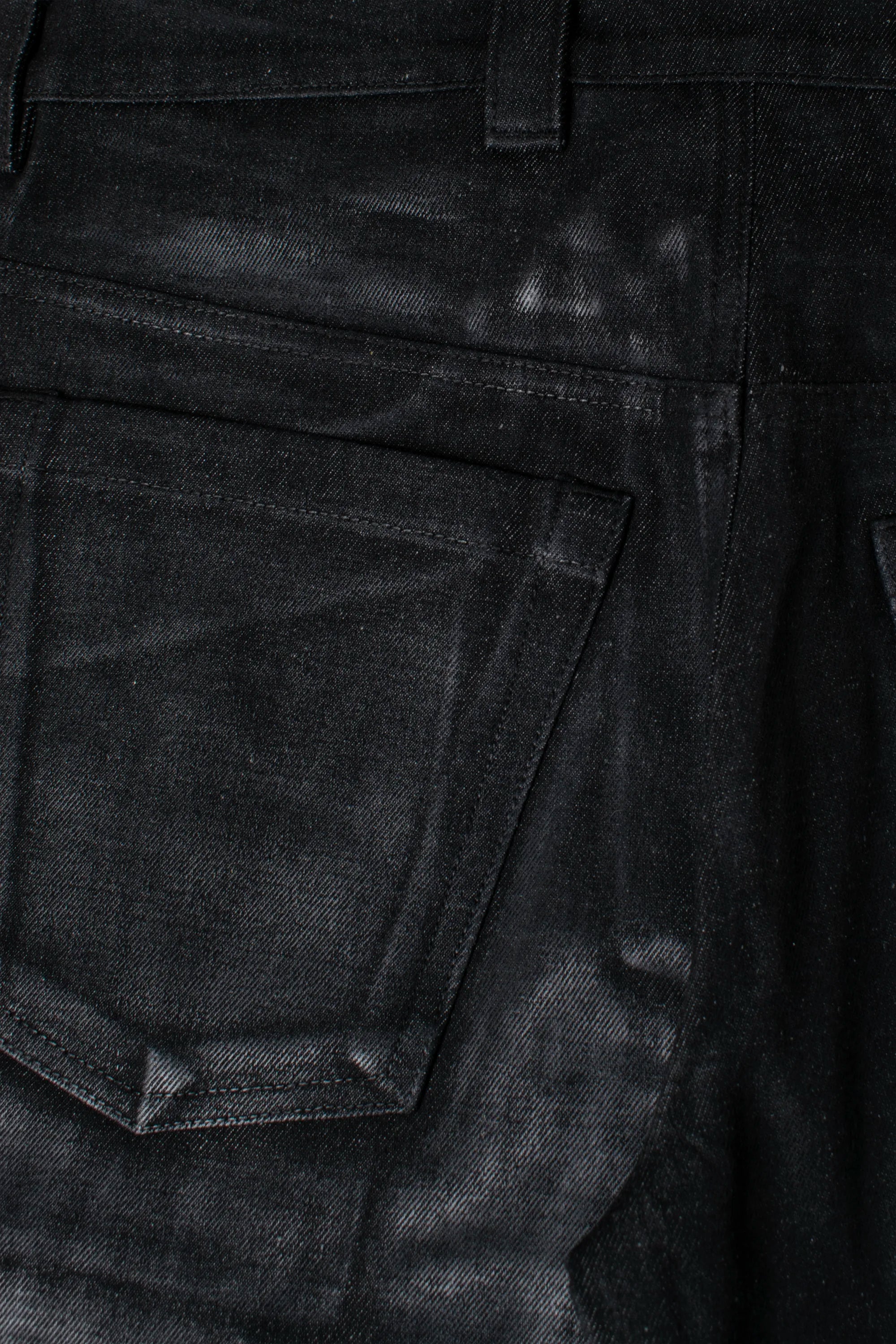 WAXED STACKED JEANS