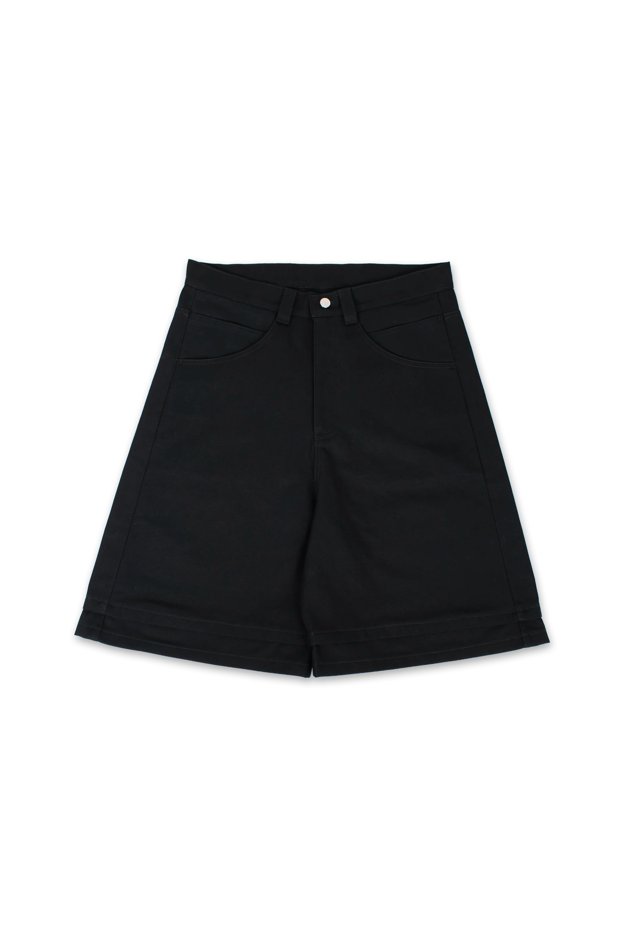 LAYERED CANVAS SHORTS