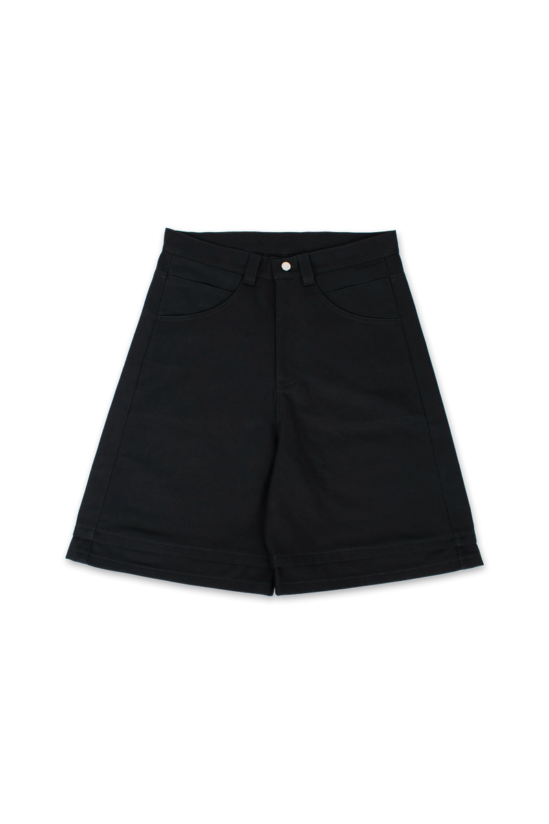 LAYERED CANVAS SHORTS