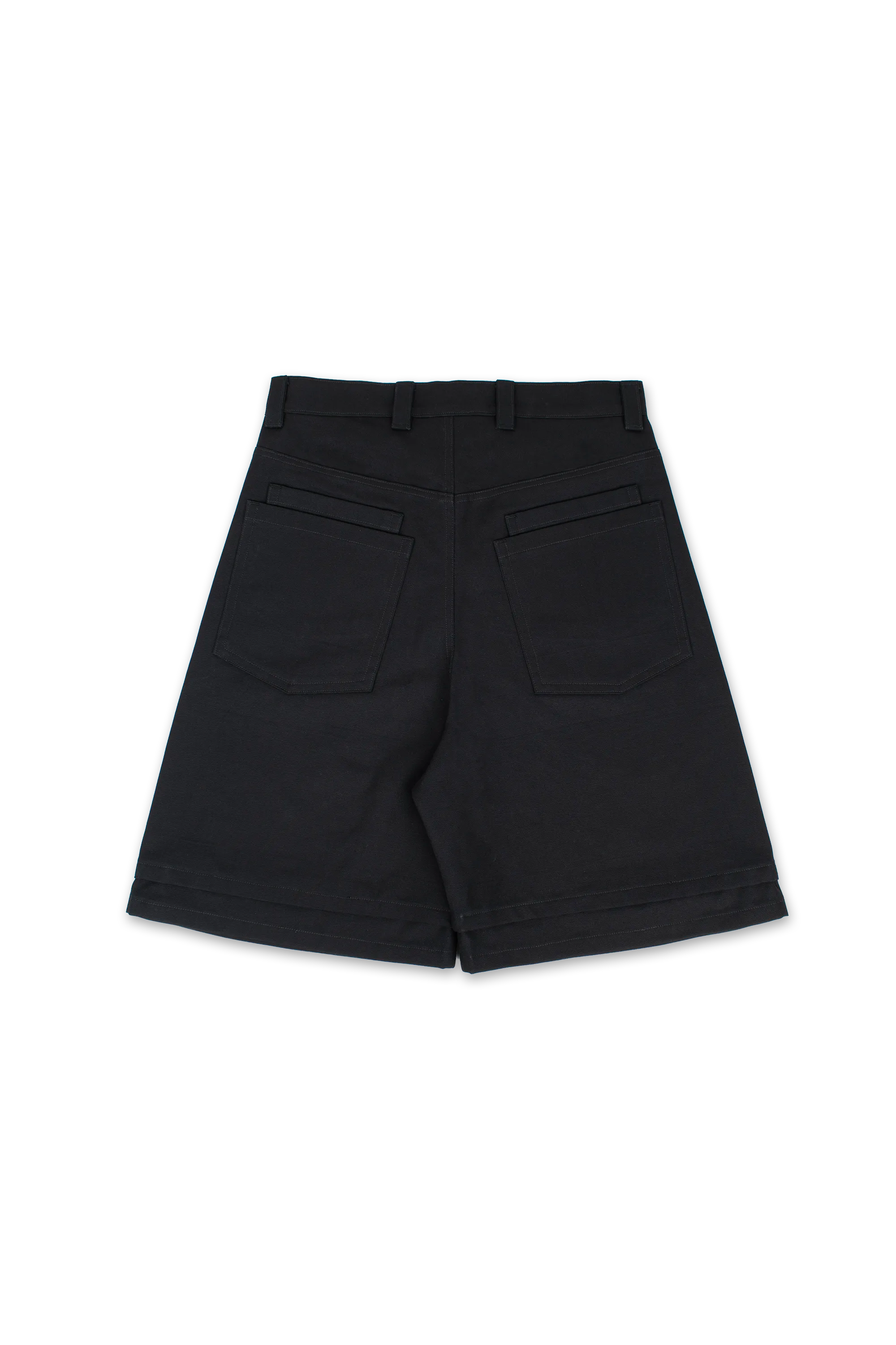 LAYERED CANVAS SHORTS