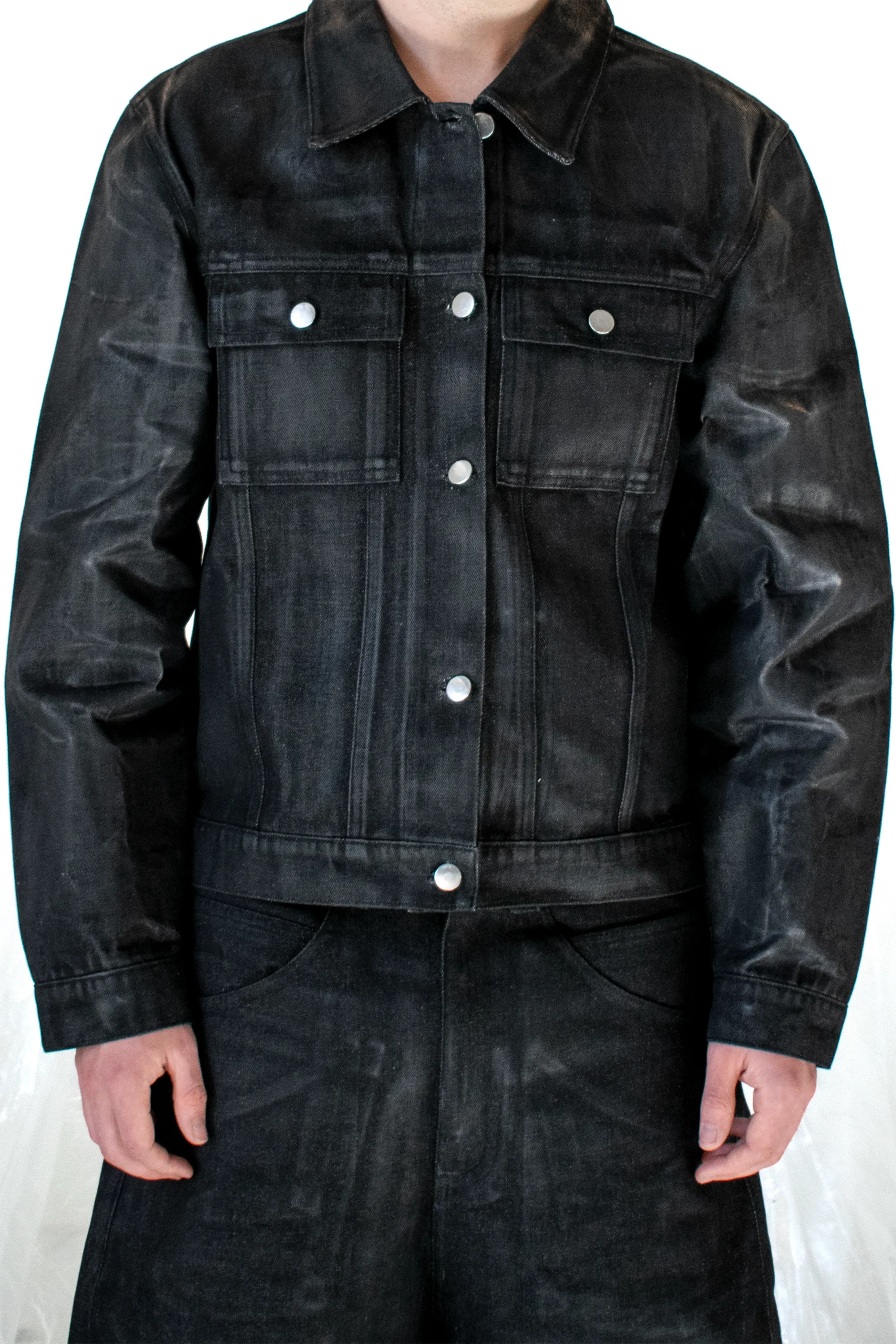 WAXED DENIM JACKET