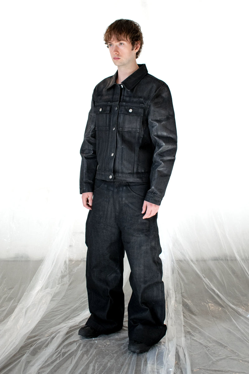 WAXED DENIM JACKET